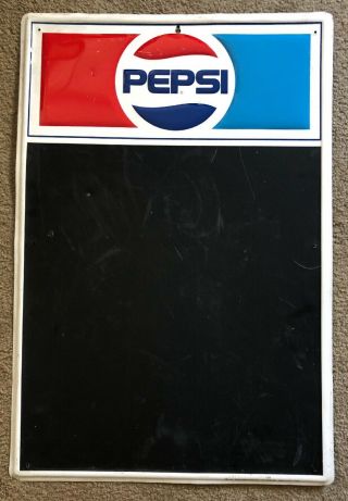 Vintage Pepsi Tin Metal Advertising Restaurant Cafe Sign Pm - T146 4 - 87