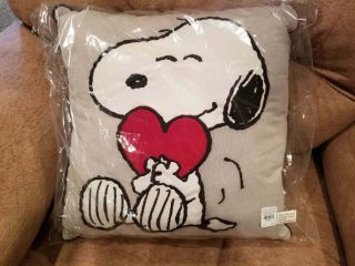 Pottery Barn Kids Peanuts Valentines Snoopy Pillow