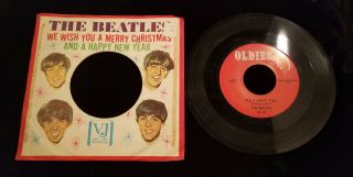 The Beatles - We Wish You A Merry Christmas 45rpm - Love Me Do/p.  S.  I Love You