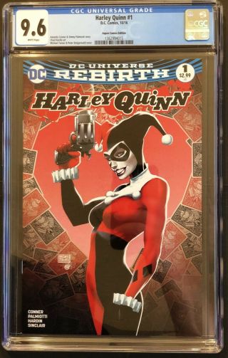 Harley Quinn 1 Aspen Michael Turner Variant Cgc 9.  6 Dc Comics Rebirth