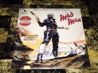 Mad Max Rare Limited 750 Press Vinyl Record Soundtrack Brian May Queen Newbury