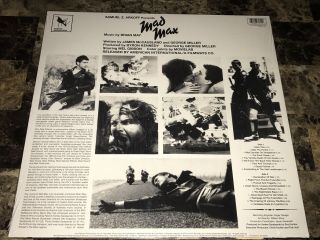 Mad Max Rare Limited 750 Press Vinyl Record Soundtrack Brian May Queen Newbury 3