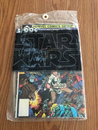 Marvel Star WARS Comic 1,  2,  3 Unread,  35¢ Whitman 3 - Pack) See Photos 3