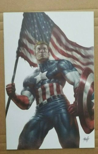 Captain America 1 Parrilo Convention Virgin Variant Marvel Comics Sdcc