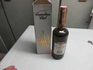 Canadian Club 6 Year Old Whisky / Whiskey 1975 750ml