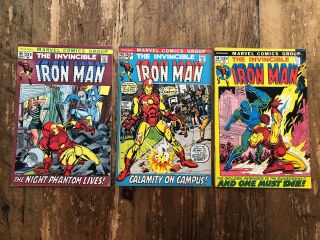 Iron Man 42 43 44 45 46 Marvel Comics 1971 Combined -
