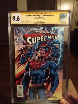 Superman: The Coming Of The Supermen 1 9.  6 S.  S Signed By Neal Adams