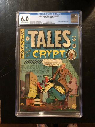 Tales From The Crypt 20 (1) 1950 Ec Comics First Issue Cgc 6.  0 Crypt Of Terror