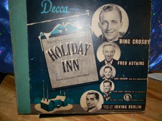 Holiday Inn Movie Songs Decca 306 6 Record Booklet 10 Inch With Bing Crosby,