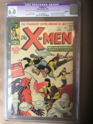 X - Men 1 (1963 Series) Cgc 6.  0
