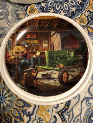 Danbury John Deere Life On The Farm Collectors Plate " Evening Shift "
