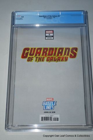 Guardians of Galaxy 5 Marvel Comic Book 2019 CGC 9.  8 NM/MT Virgin Variant Cover 3
