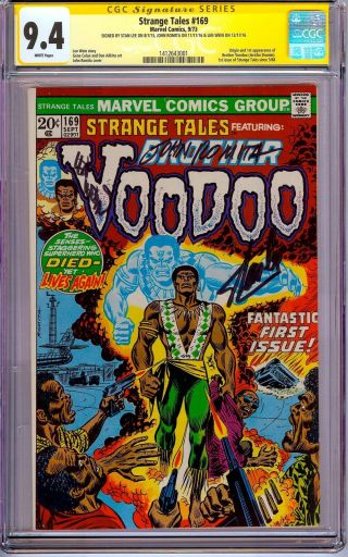 Strange Tales 169 Cgc 9.  4 Signed Stan Lee,  Wein & Romita 1st Brother Voodoo