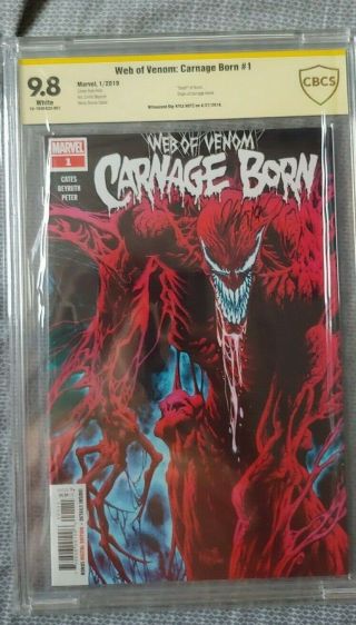 Web Of Venom Carnage Born 1 2019 Cbcs 9.  8 Signature Series Kyle Hotz