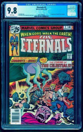Eternals 2 Cgc 9.  8 White Pgs 1st Celestials See Our 1 3 4