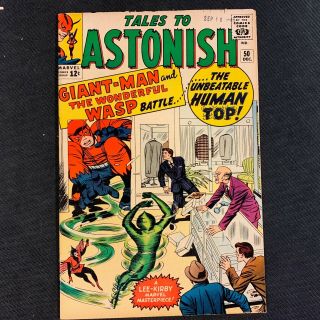 Tales To Astonish 50 1963 1st Appearance Human Top Vg/f 5.  0
