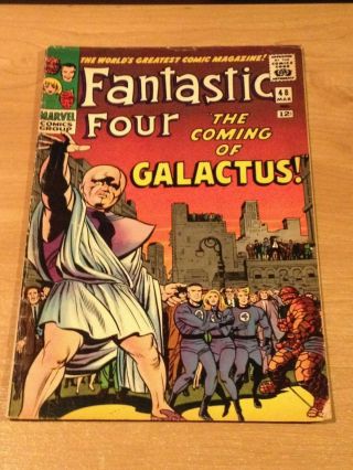 Fantastic Four 48 1966 1st App Silver Surfer Galactus Key Comic Book
