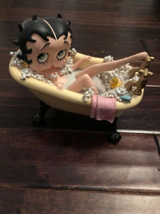 Extremely Rare Betty Boop In Bath Tub Figurine Statue