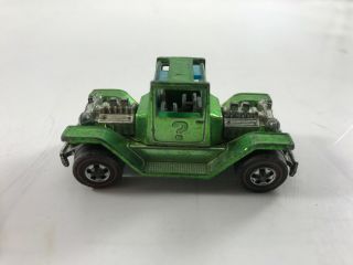 Hot Wheels Redline Red Line T - 4 - 2 T42 1970 Green Yellow Lime Missing Top 4