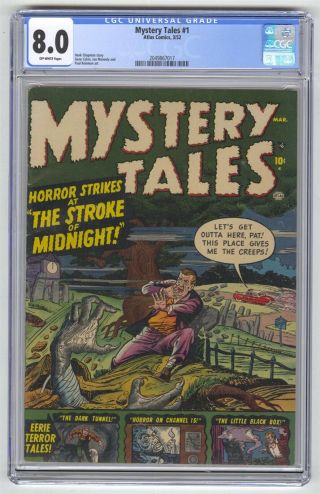 Mystery Tales 1 Cgc 8.  0 Marvel Atlas Comic Pre - Hero Horror Gold 10c