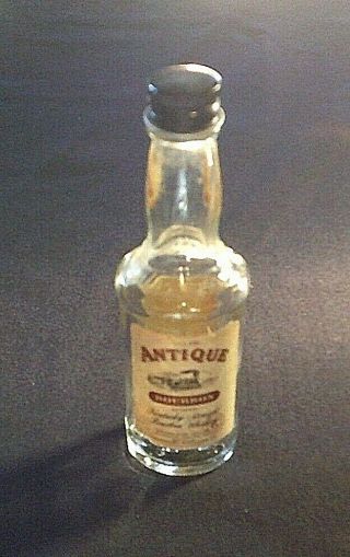American Airlines 1965 Antique Bourbon Glass Bottle 1/10 Pint