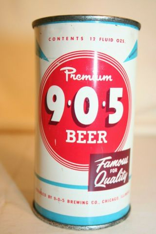 905 Premium Beer 12 Oz Flat Top - 905 Brewing Co. ,  Chicago,  Illinois