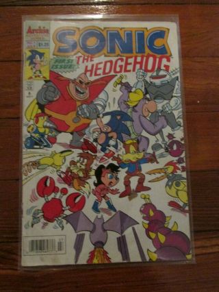 Sonic The Hedgehog,  First Issue Comic Book,