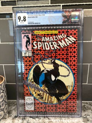 Spider - Man 300 (marvel 1988 1st Venom) — Cgc 9.  8 White Pages 1st Print