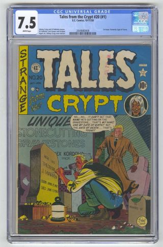 Tales From The Crypt 20 (1) Cgc 7.  5 Ec Key 1st Issue Formerly Crypt Of Terror