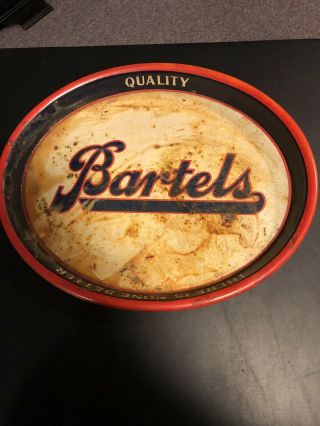 Vintage Bartels Oval Beer Tray
