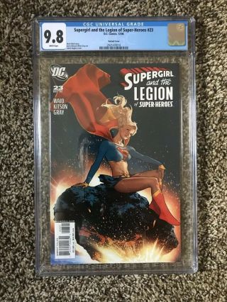 Supergirl And The Legion Of - Heroes 23b 2006 Hughes Variant Cgc 9.  8 23