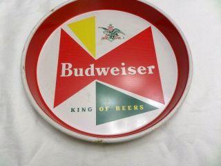 Budweiser Eagle Mid Century Modern Design 13 " Vintage Beer Tray Metal Serving