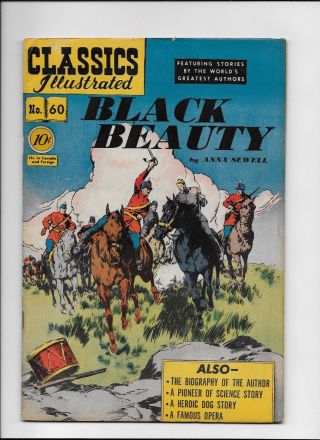 Classics Illustrated 60 Black Beauty Hrn 62 (o) Flat Tight And Glossy