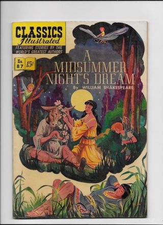 Classics Illustrated 87 A Midsummer Night 