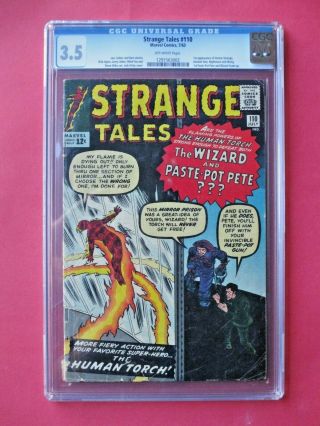 Strange Tales 110 - Cgc 3.  5 - 1st Appearance Of Dr.  Strange - Silver Age Key