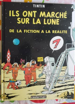 Tintin Ils Ont Marche Sur La Lune Casterman 1st Edition 1985 By Herge - Vg