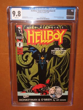 Hellboy Seed of Destruction 1 2 3 4 All CGC 9.  8 white pages FULL RUN 12 HD pix 7