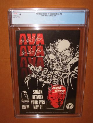 Hellboy Seed of Destruction 1 2 3 4 All CGC 9.  8 white pages FULL RUN 12 HD pix 8