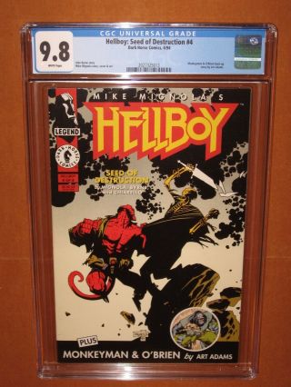 Hellboy Seed of Destruction 1 2 3 4 All CGC 9.  8 white pages FULL RUN 12 HD pix 9