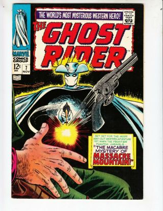 Ghost Rider 7 Vf - (7.  5) 11/67 " The Macabre Mystery Of Massacre Mountain "