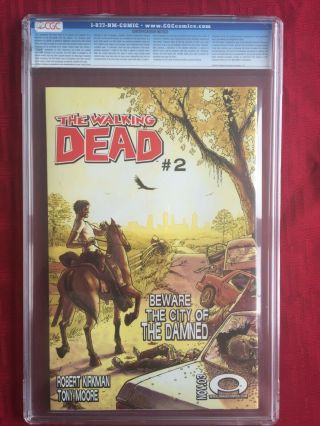 The Walking Dead 1 (Oct 2003,  Image) CGC 9.  6 Signed by Tony Moore 3
