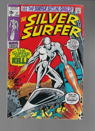 Marvel Comics Silver Surfer 17 Fine/vf Mephisto & Nick Fury & Marvel Age 52