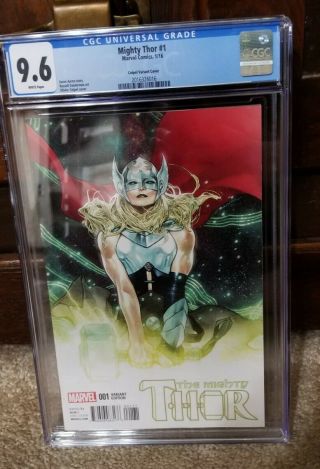 Mighty Thor 1 Olivier Coipel Variant By Jason Aaron Cgc 9.  6 Jane Foster