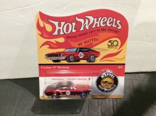 Hotwheels Redline 50th Anniversary Custom 1967 Mustang Mattel 2017 Car