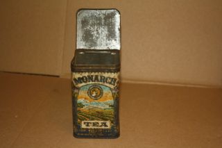 MONARCH GREEN TEA TIN Lion and Fields Graphic Yet Lovely Yours for $9 F/S 5