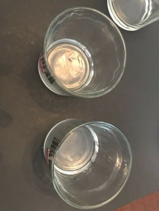 Jim Beam Vintage 16oz Cocktail Glass Set Of (5) And Boot Shotglass 5