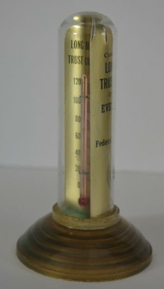 VINTAGE DESK TOP ADVERTISING THERMOMETER - 