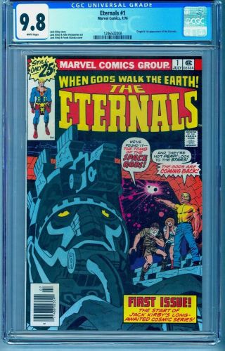 Eternals 1 Cgc 9.  8 White Pages See Our 2 3 4 Top Grade
