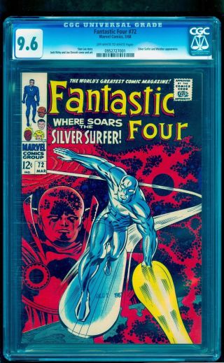 Fantastic Four 72 Cgc 9.  6 Nm,  See Our Ff 50 Silver Surfer 1