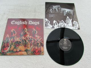 English Dogs Lp Invasion Of The Porky Men Orig Uk Clay 1984 Near Punk 1st